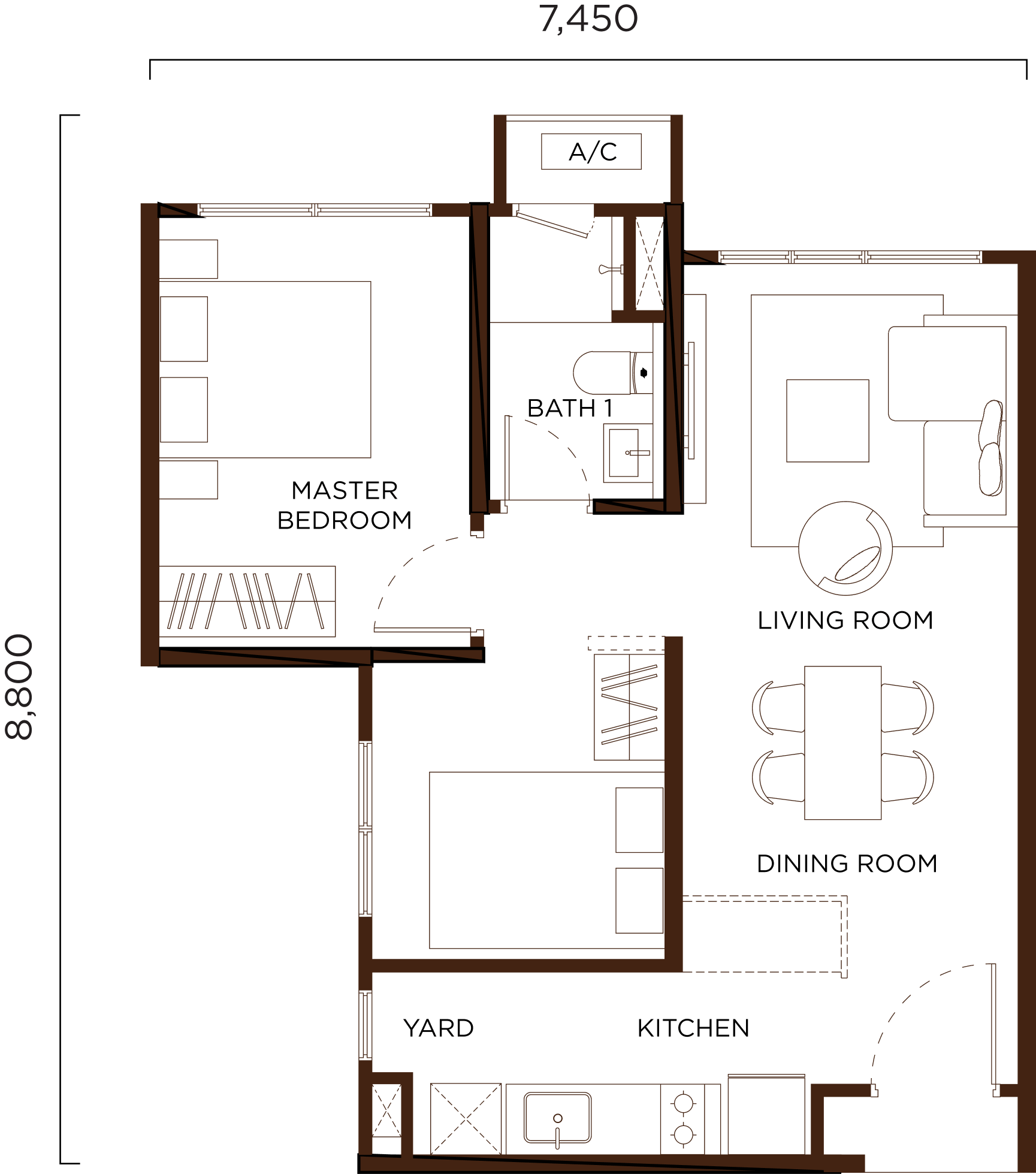 Type A floor plan